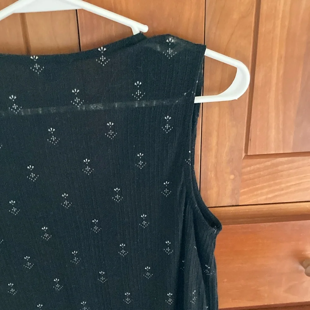 Lucky Brand Black Tank Top with white design - Picture 9 of 11